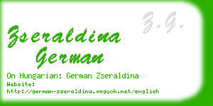 zseraldina german business card